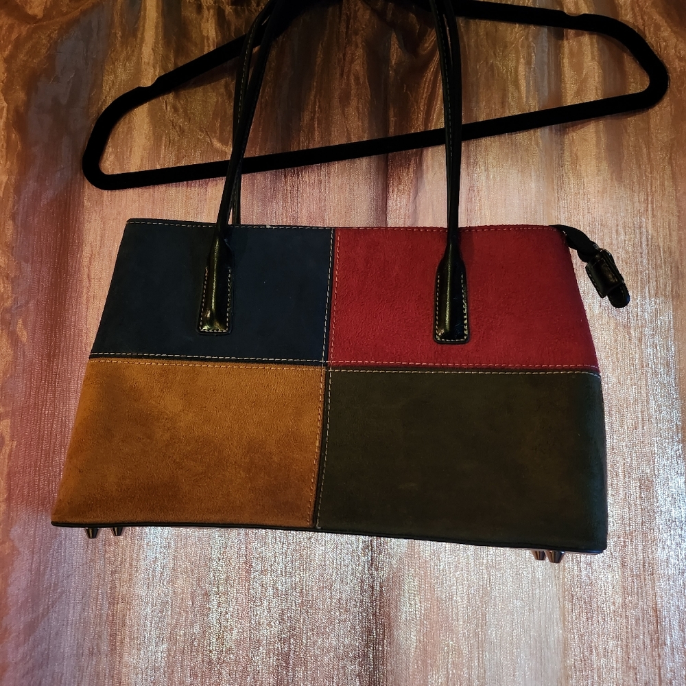 Suede and leather  bag
